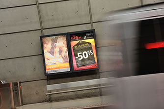 Publicidad Pantallas Digitales Metro Bilbao