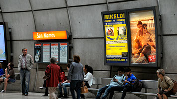 Publicidad Metro Bilbao Mupis