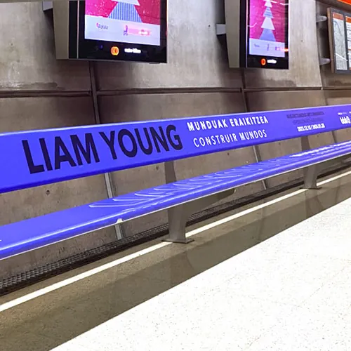Publicidad Metro Bilbao Bancos
