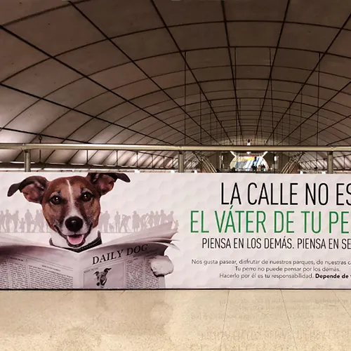 Publicidad Metro Bilbao Mezzaninas