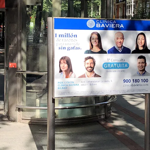 Publicidad Metro Bilbao Paneles